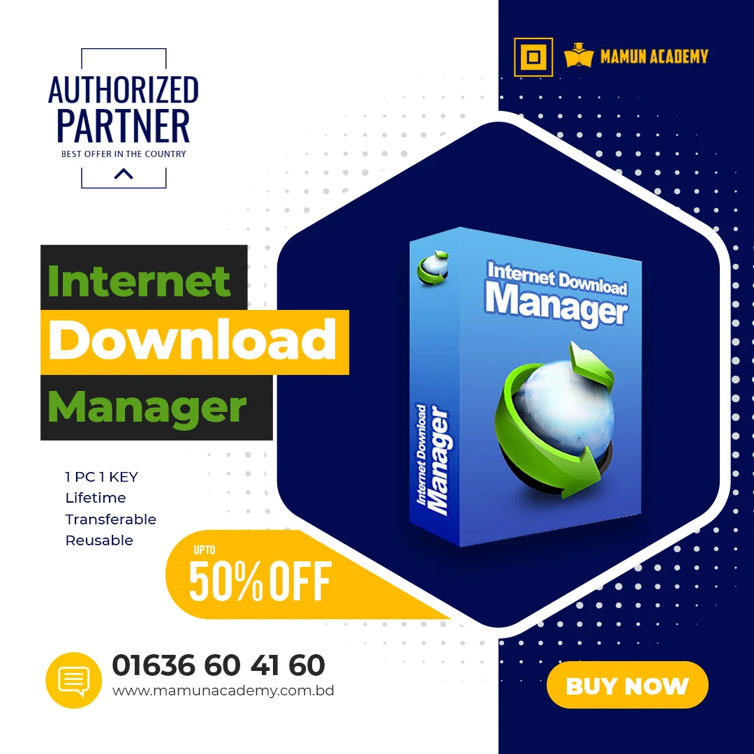 Internet Download Manager IDM Official 1 Year Licence